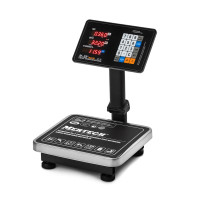 Торговые напольные весы M-ER 333 ACPU-60.20 с расч. стоимости LED